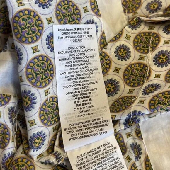 Tory Burch Neutral Sequin Logo Long Sleeves Midi Tiered Dress S (Orig. $575) - Picture 9 of 12